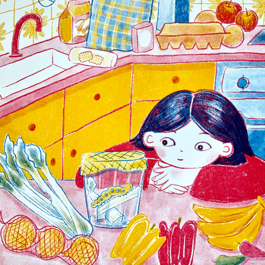 What happened to Rose? - illustrated Riso print