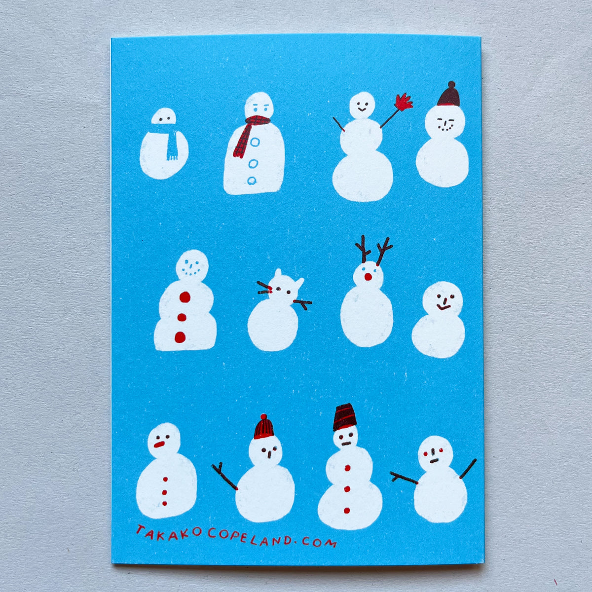 The Snowman Gathering Card