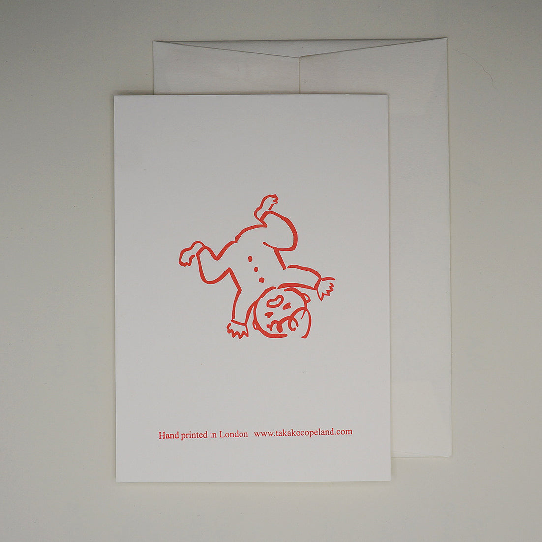 It'a a baby - double sided hand printed letterpress greeting card