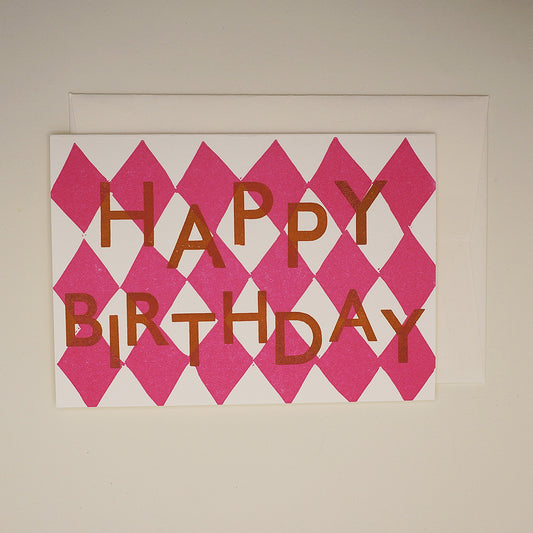 Harlequin birthday raspberry