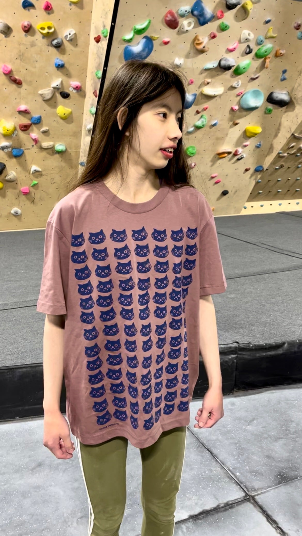 Cat pattern t-shirt