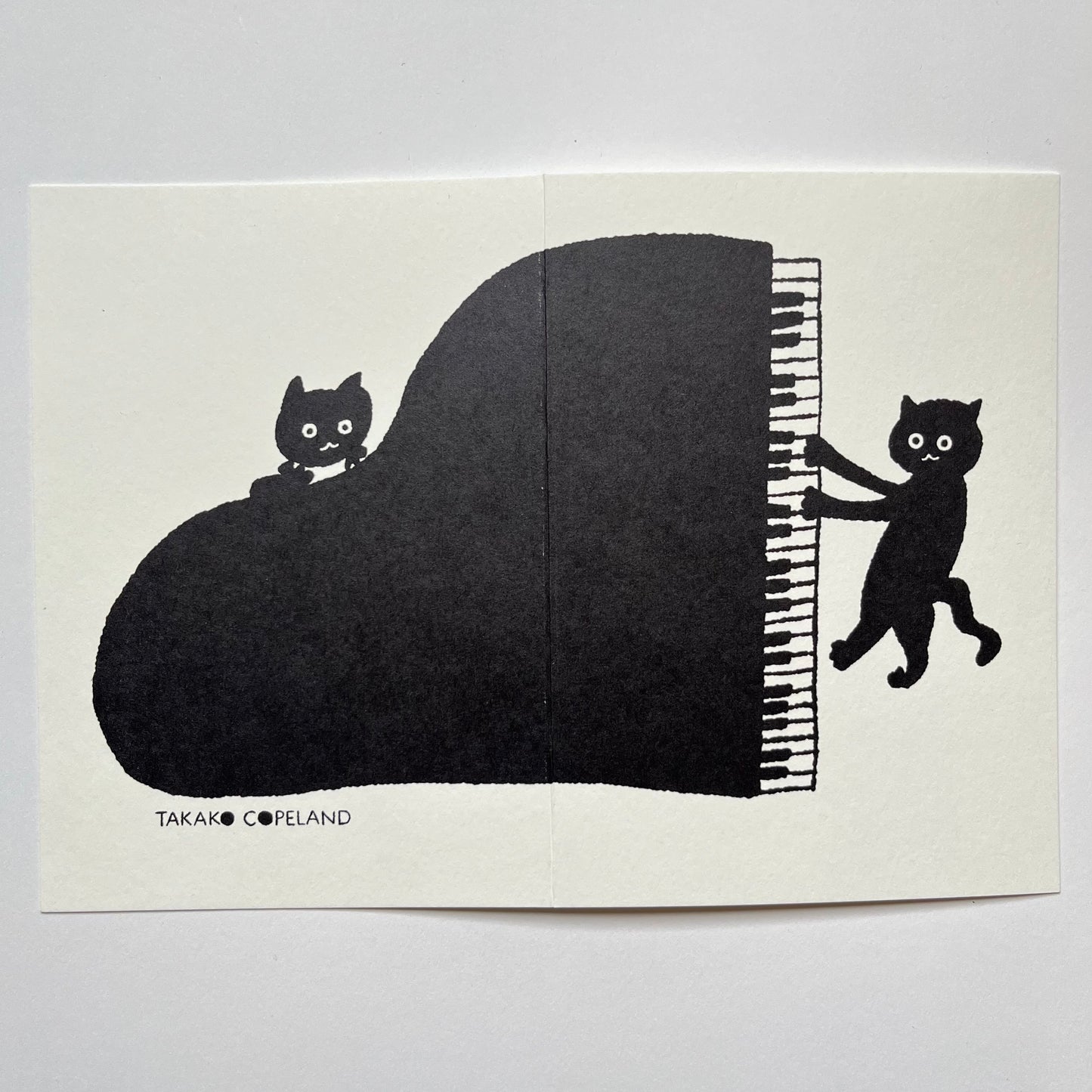 Jazz Cats Card - Piano