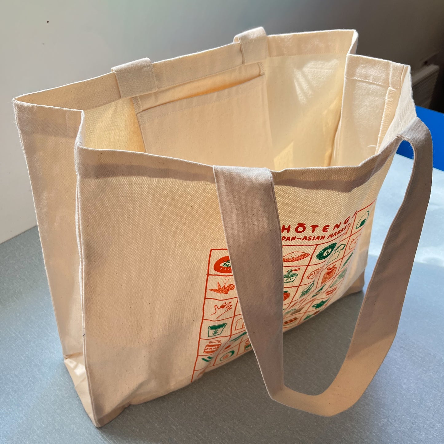 Shotengai Market Illustrated Tote Bag – Organic Cotton Shopper