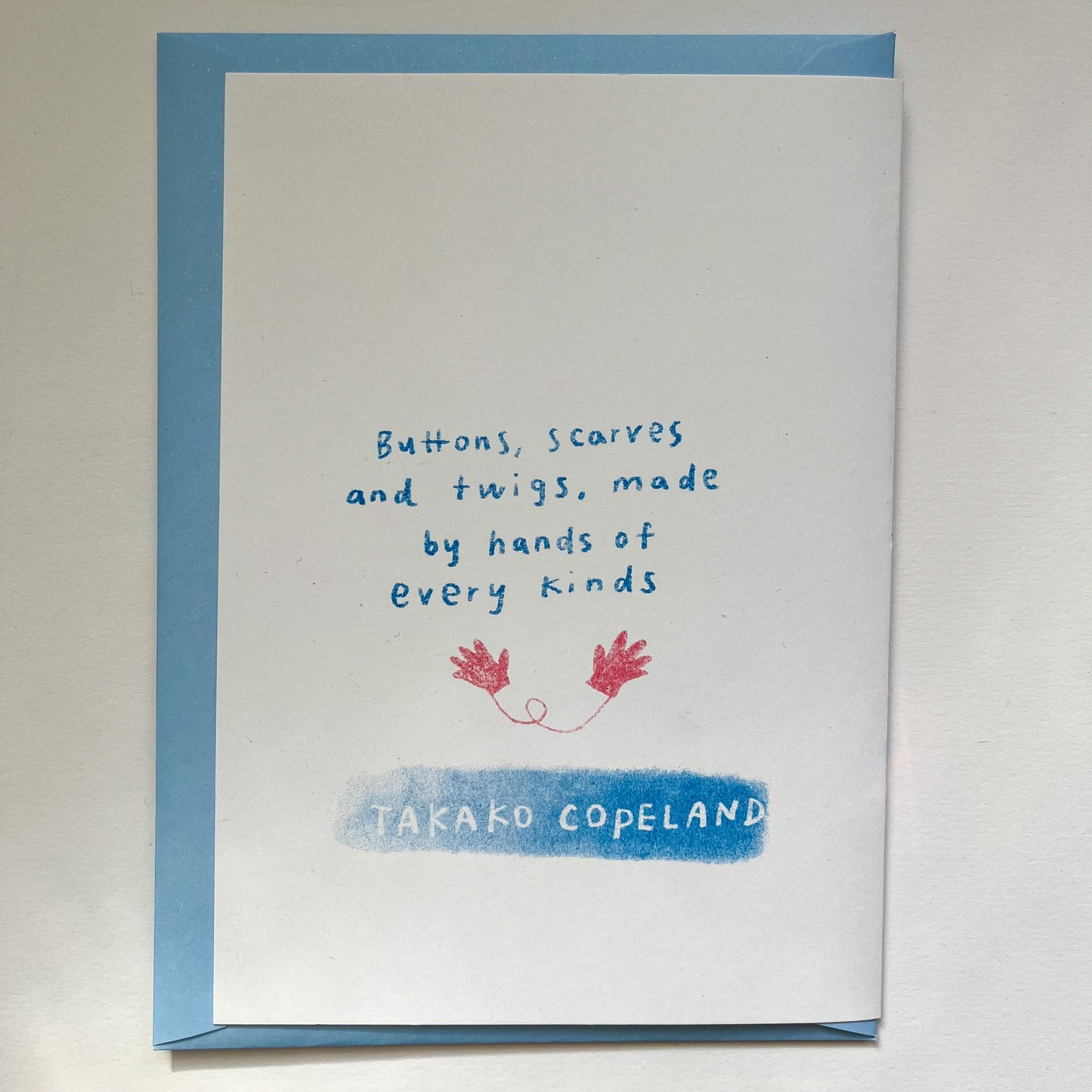 Snowman Risograph Christmas card