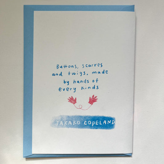 Snowman Risograph Christmas card