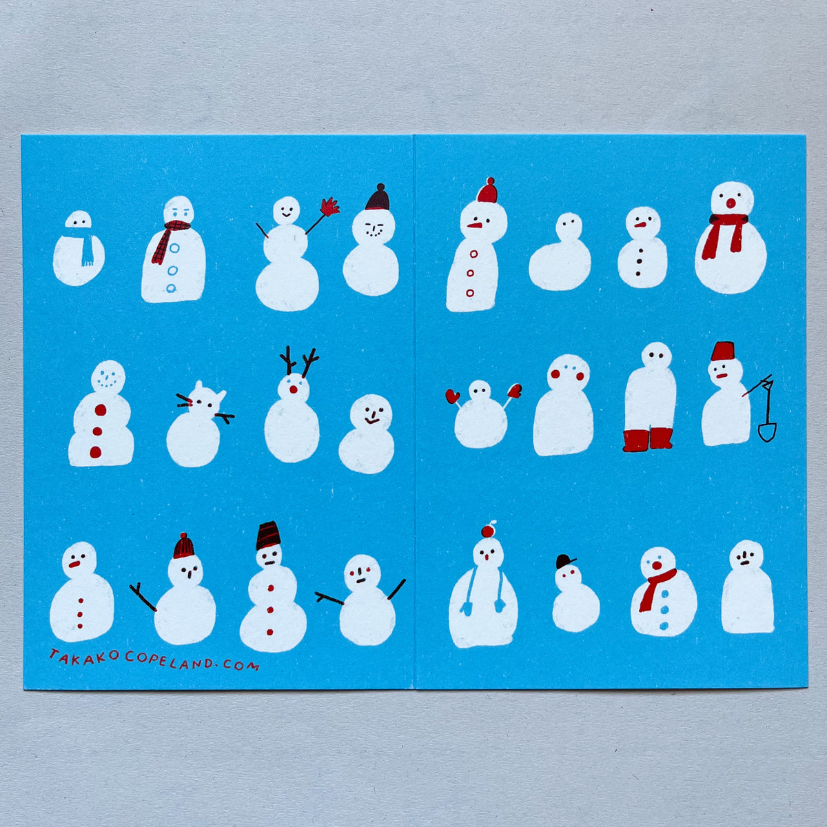 The Snowman Gathering Card