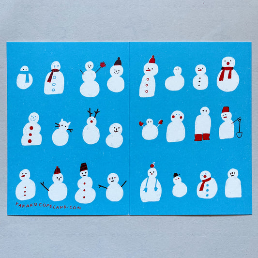 The Snowman Gathering Card