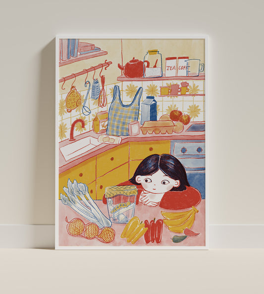What happened to Rose? - illustrated Riso print