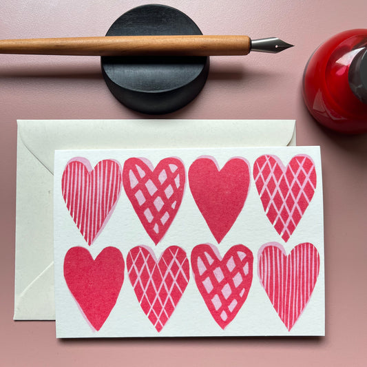 Heart Pattern Card