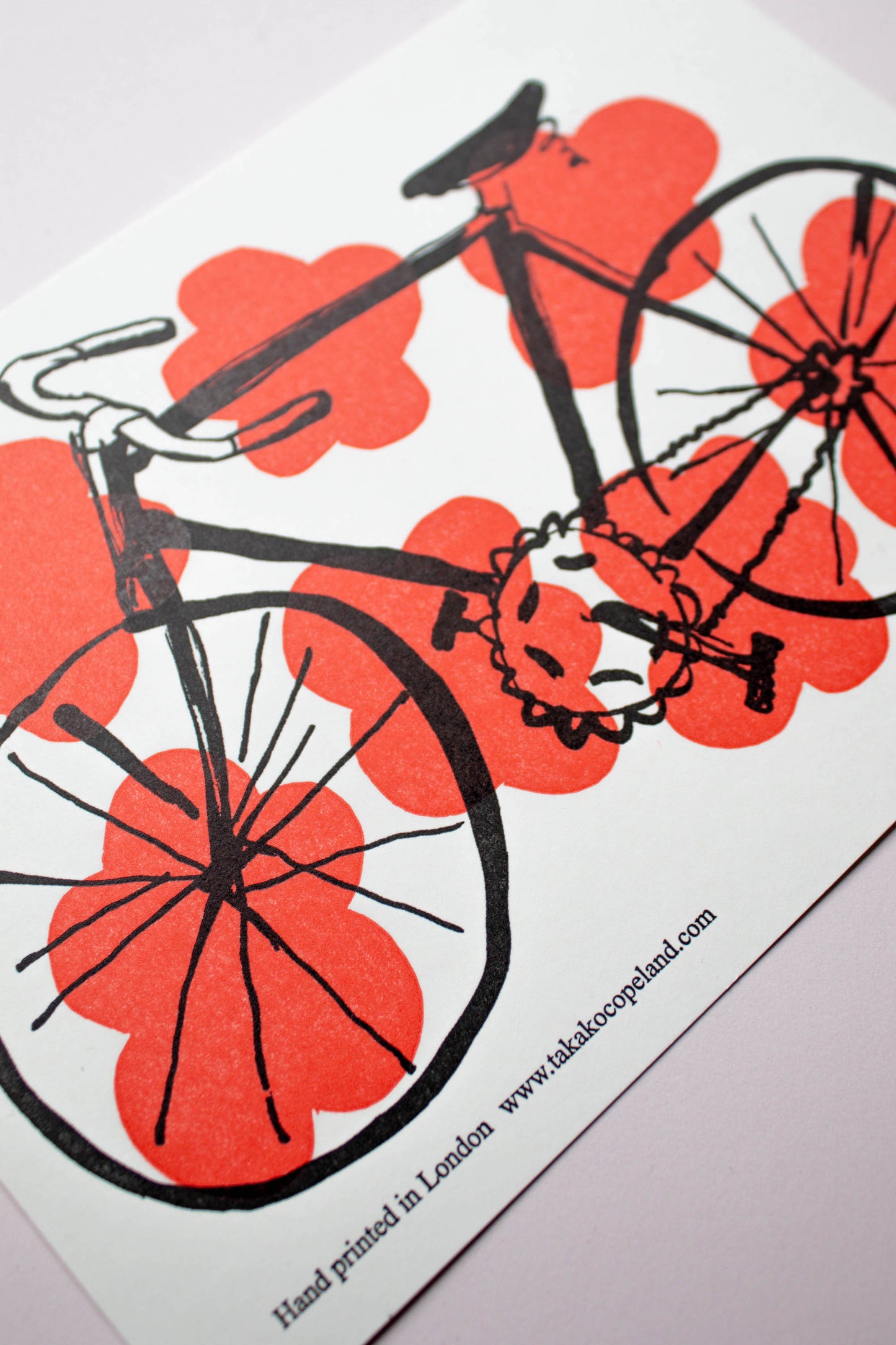 Bicycle card - red