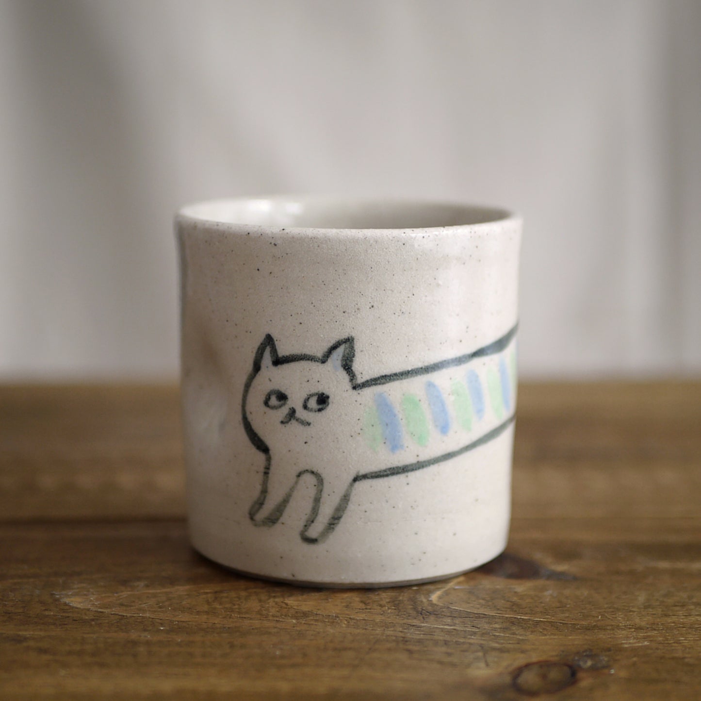 Flat white cup - cat