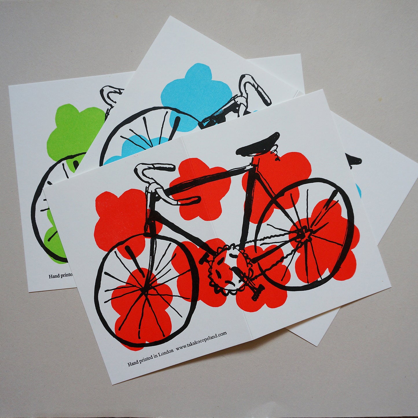 Bicycle card - red