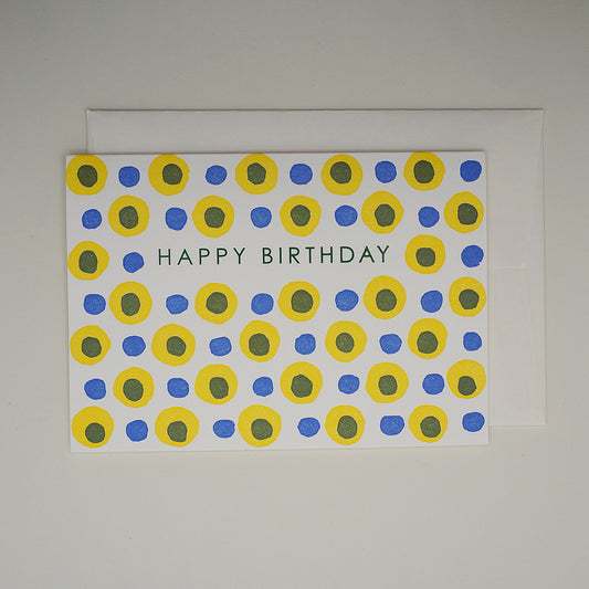 Birthday dots - yellow
