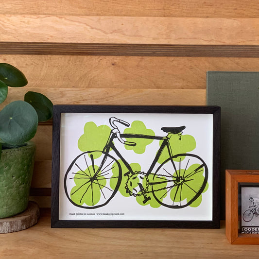 Bicycle print framed